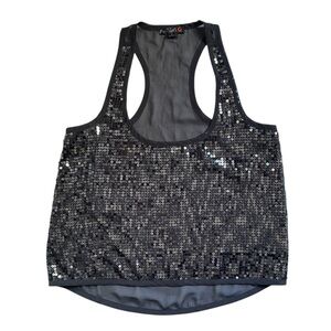 G by Guess Chiffon / Sequin Tank Top